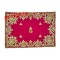 Golden Embroidered Magenta Color Puja Aasan