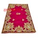 Golden Embroidered Magenta Color Puja Aasan