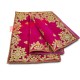 Golden Embroidered Magenta Color Puja Aasan