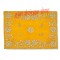 Yellow Color Velvet Puja Aasan With Golden Embroidered