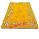 Yellow Color Velvet Puja Aasan With Golden Embroidered