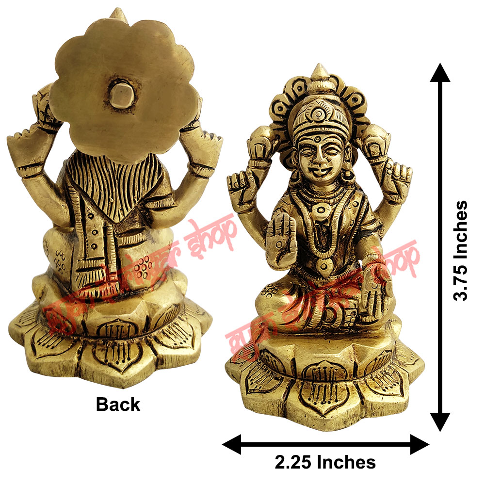 Goddess MahaLaxmi Statue in Brass 