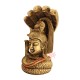 Brass Shiva Head with Sheshnag Statue