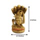 Brass Shiva Head with Sheshnag Statue