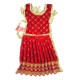 Premium Velvet Lehenga Choli & Dupatta Dress for Goddess Idol Shringar