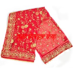 Flora Style Dulhan Ki Chunri with Fancy Border - 2 Meter