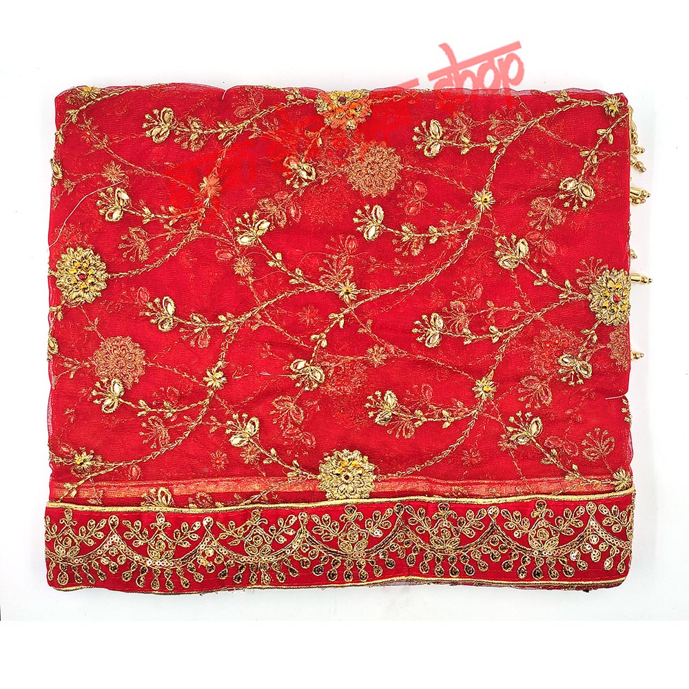 Flora Style Dulhan Ki Chunri with Fancy Border - 2 Meter