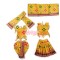 Divine Yellow Radha Krishna Dress Set for Idol Shringar