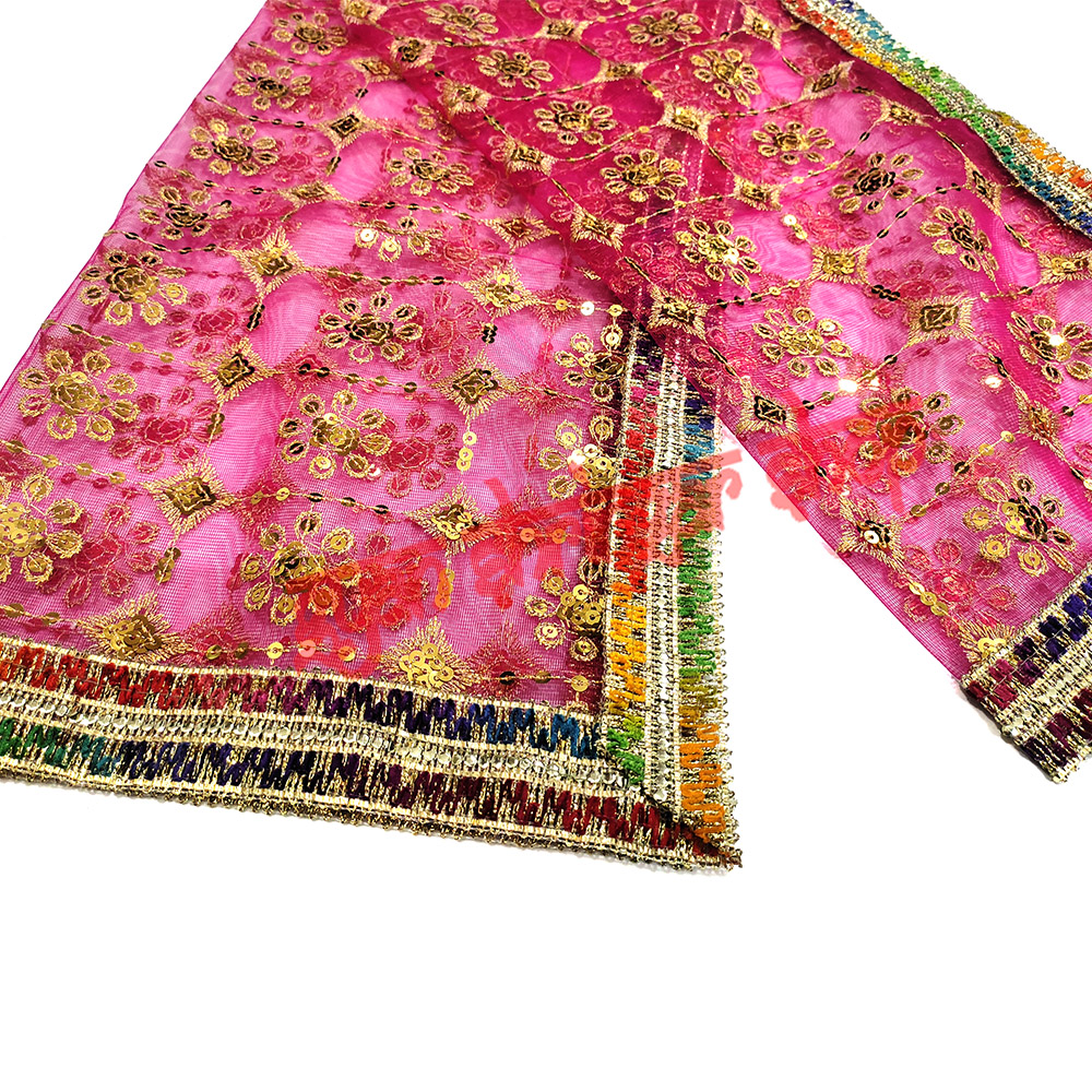 Durga Mata Ki Chunari - Rani Color Chunri