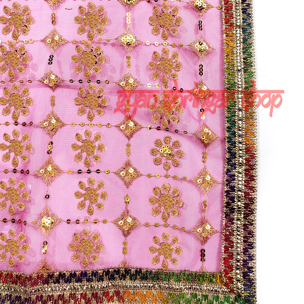 Durga Mata Ki Chunari - Rani Color Chunri