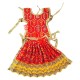 Embroidered Devi Mata Choli, Lehenga & Dupatta Dress Set for Idol Shringar