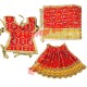 Embroidered Devi Mata Choli, Lehenga & Dupatta Dress Set for Idol Shringar