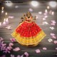 Embroidered Devi Mata Choli, Lehenga & Dupatta Dress Set for Idol Shringar