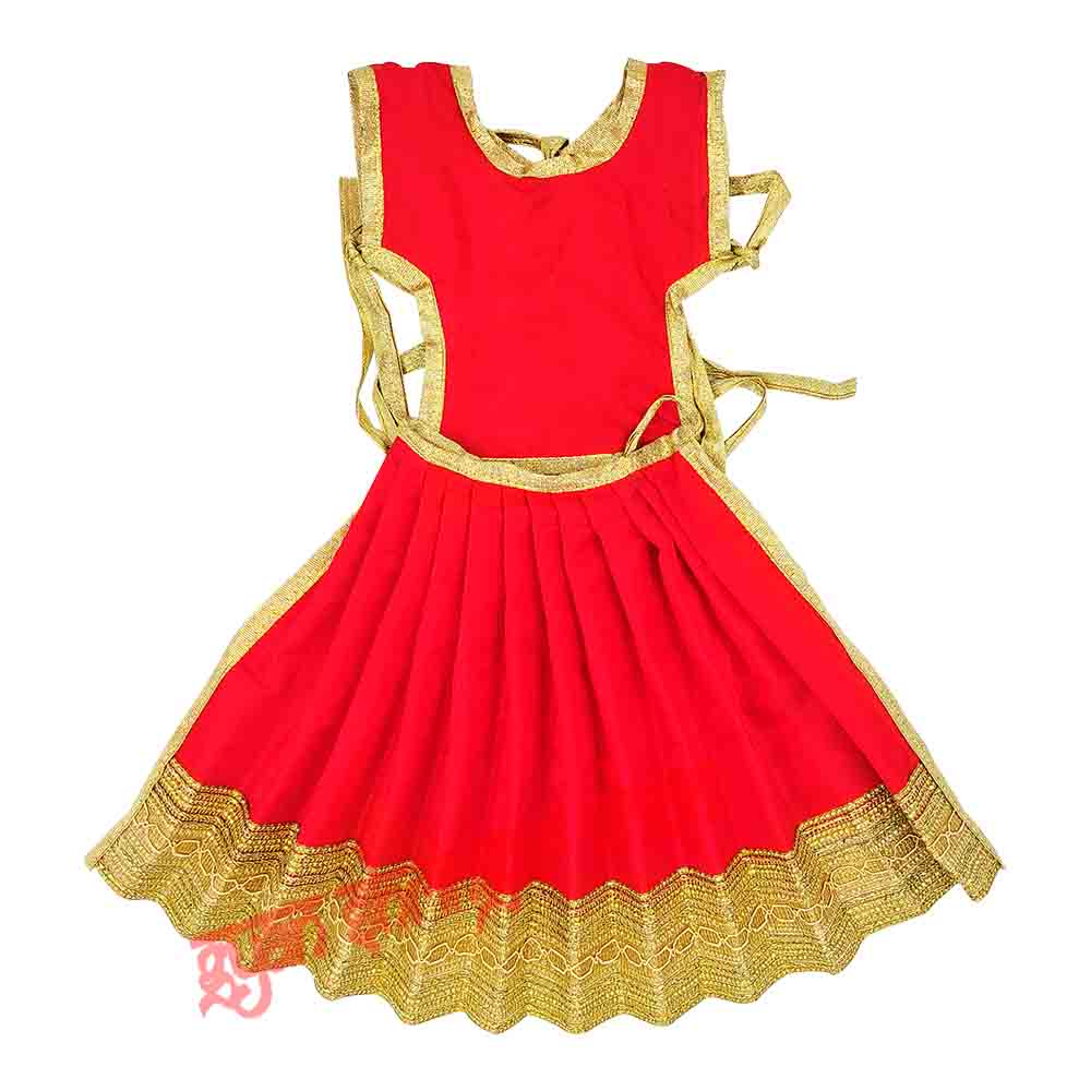 Traditional Lehenga Choli & Dupatta Set for Divine Murti Shringar