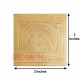 Shree Meladi Visa Yantra Gold Plated in Copper - 3 inch Shree Meladi Visa Yantra Gold Plated in Copper - 3 inch