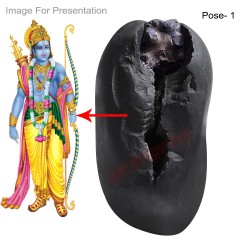 Shree Ram Lala Tulsi Mala with Shri Ram Shaligram Stone Set