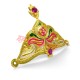 Golden Mukut with Om/ Lotus Design for God Idol