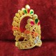 Divine Golden Stone-Studded Mukut for God & Goddess Idols