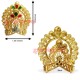 Divine Golden Stone-Studded Mukut for God & Goddess Idols