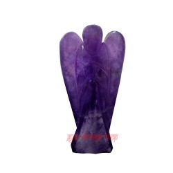 Angel in Natural Amethyst Gemstone Handcrafted for Home Decor 
