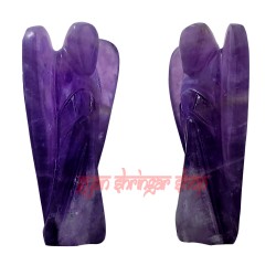 Angel in Natural Amethyst Gemstone Handcrafted for Home Decor 