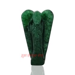 Angel in Natural Green Jade Gemstone Handcrafted Good luck Green Jade Angel For Home Decor Showpiece