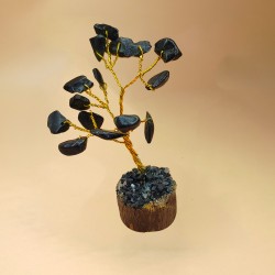 Black Agate Kala Hakik Stone Tree / Healing Black Agate Gems Spiritual  buy at Best Price