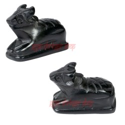 Black Marble Nandi Handmade Puja Mandir Home Decor