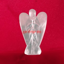Angel in Natural Crystal Gemstone Handcrafted good luck angel Good Luck Home Showpieces 