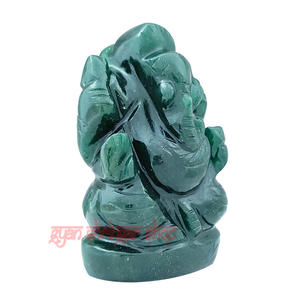 Bhagawan Ganesha Statue in Green Jade Stone Lord Ganesha Idol Spiritual Murti Bhagawan Ganesha Statue in Green Jade Stone Lord Ganesha Idol Spiritual Murti