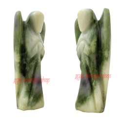 Angel in Natural Zebra Jasper Gemstone Handcrafted Good Luck Zebra Jasper Angel For Home Decor Showpiece