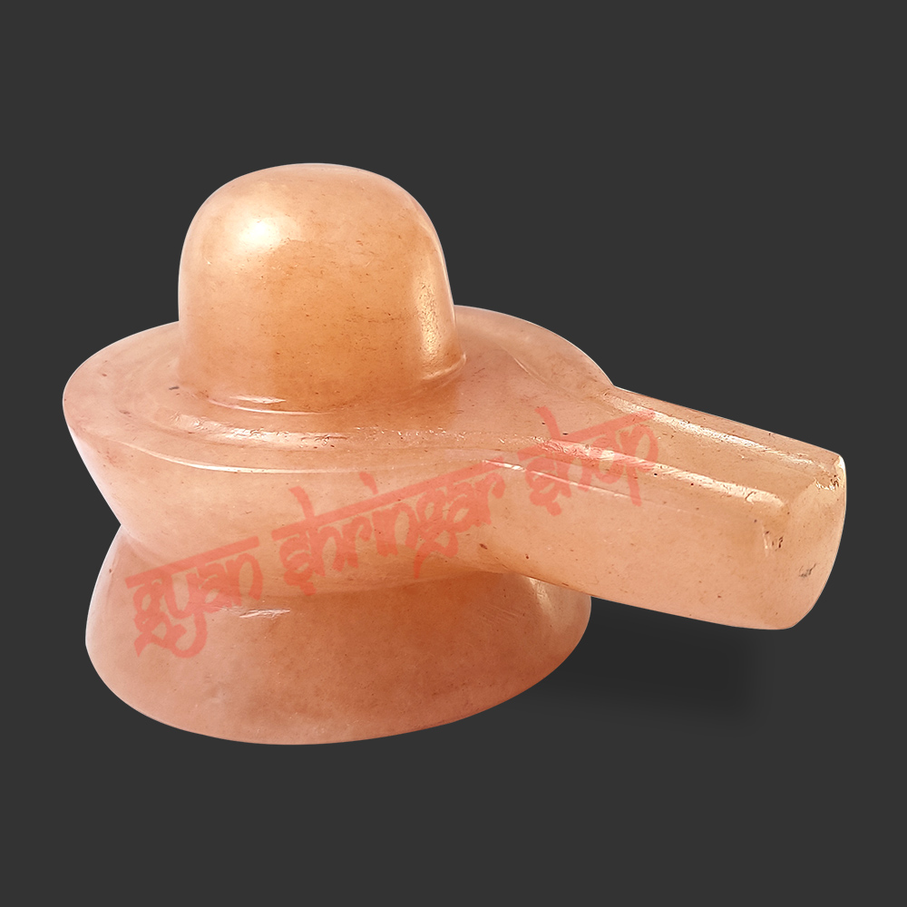 Orange Jade Gemstone Shivlingam