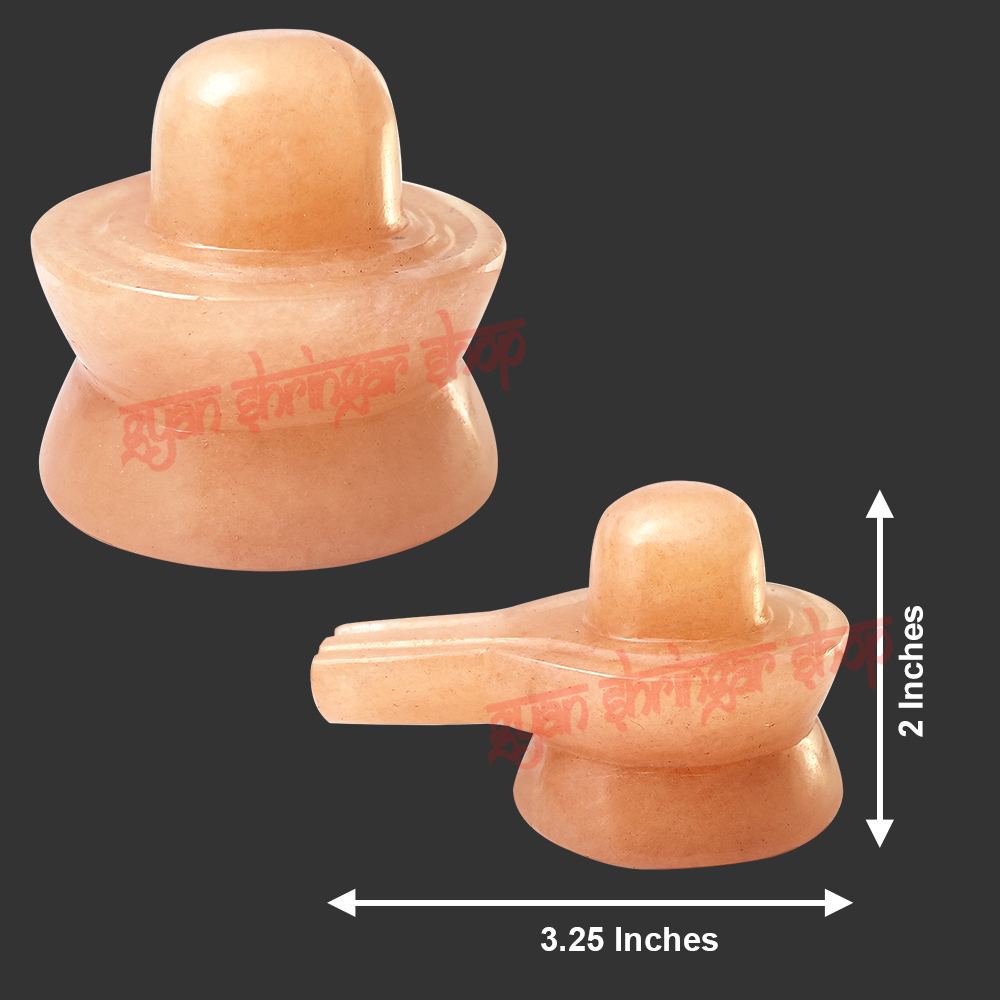 Orange Jade Gemstone Shivlingam