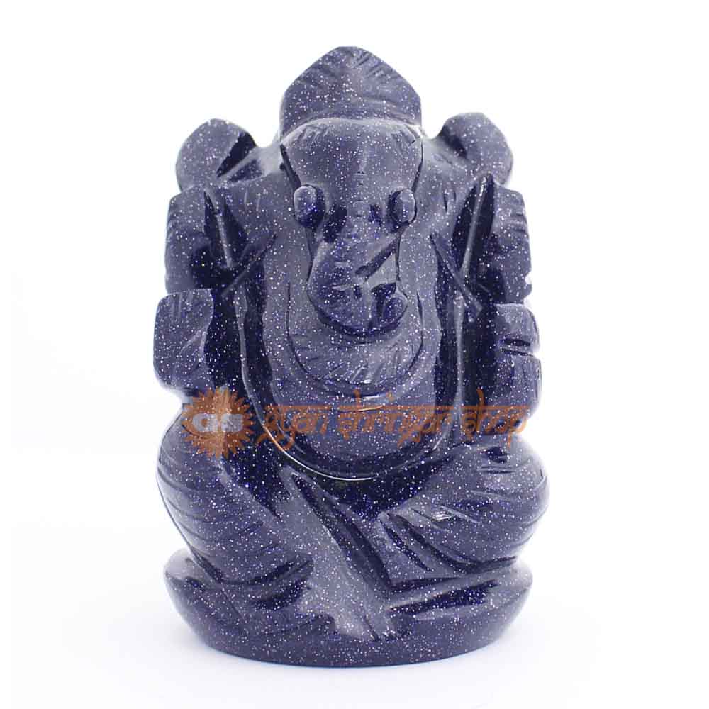 Blue Sunstone Ganesha Statue Blue Sunstone Ganesha Statue