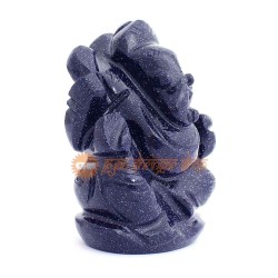 Blue Sunstone Ganesha Statue