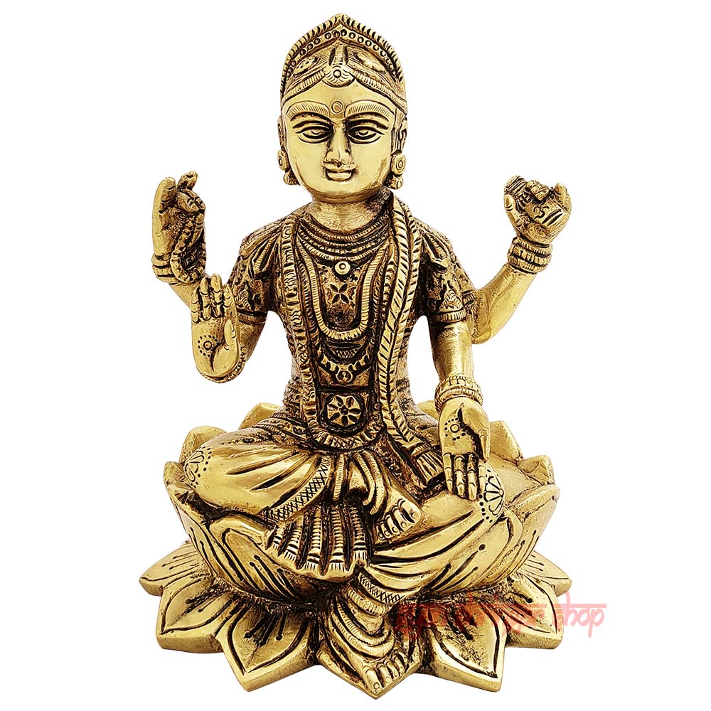 Bala Tripura Sundari Idol on Lotus Flower in Brass Online Bala Tripura Sundari Idol on Lotus Flower in Brass Online