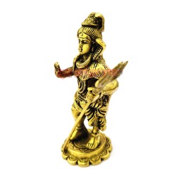 Bholenath Shiv Shankar Brass Statue, Bholenath Idol Religious Sculpture 