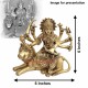 Brass Statue of Mata Durga Sitting with Lion in Aashirvad Position Brass Statue of Mata Durga Sitting with Lion in Aashirvad Position