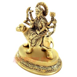Ambe Maa Bhago Wali Mata Brass Idol Statue for Home Shri Sherawali Mata Idol Durga Mata Pooja Best Handicrafts Art