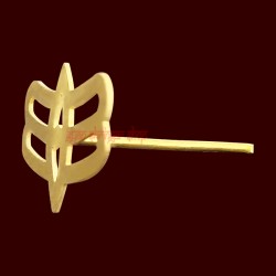 Lord Shiva Tripund Eye Tika Tilak Maker in Brass Forehead Tilak / Tilak Teeka