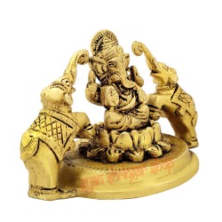 Gaj Ganesha Baba Brass Murti Ganesh Idol Brass Ganeshji Statue