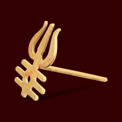 Forehead Trishul Tripund Tilak Maker Stamp in Brass Forehead Tika / Tilak / Teeka 