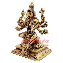 Varahi Devi Religious Statue in Brass  for Worship Varahi Statue Decorative Showpiece