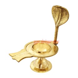 Brass Yoni Base Nag set without Lingam 