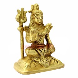 Bhagwan Shankar Brass Idol Handcrafted  