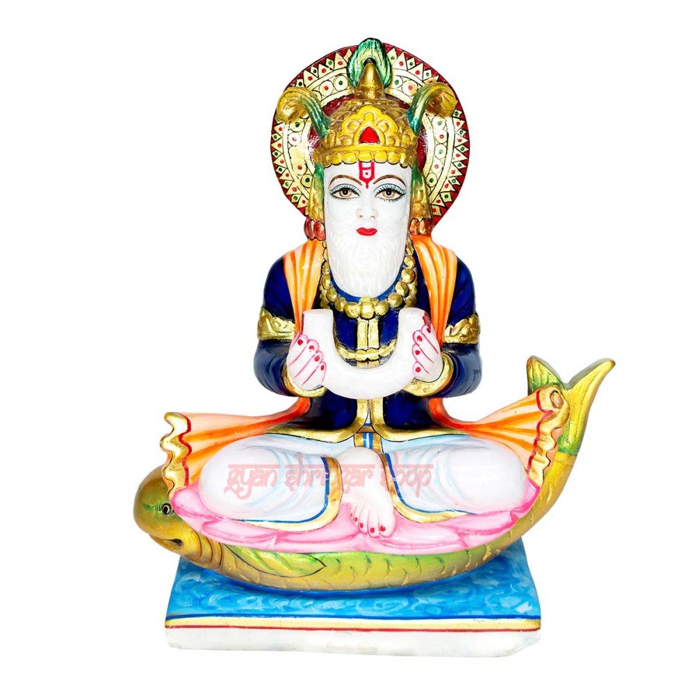 Jhulelal Statue in White Marble Buy Online Jhulelal Statue in White Marble Buy Online
