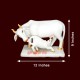 Cow and Calf Statue in White Marble Cow with Calf Decorative Showpiece Cow and Calf Statue in White Marble Cow with Calf Decorative Showpiece