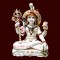 Bholenath Shankar colorful Idol in White Marble Shiva Statue For Mandir, Shankar ji Statue, Hindu Deities, Marble Mahadev Idol, Religious Gift
