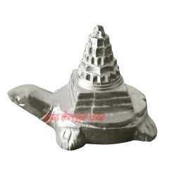 Meru Shree Yantra on Tortoise in Mercury Statue for Gift/Home/Decoration/Temple Worship 