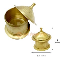 Sindoor Dibbi in Brass set of 2